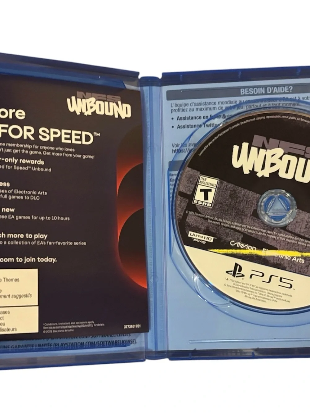 NFS Unbound for PS5 video game